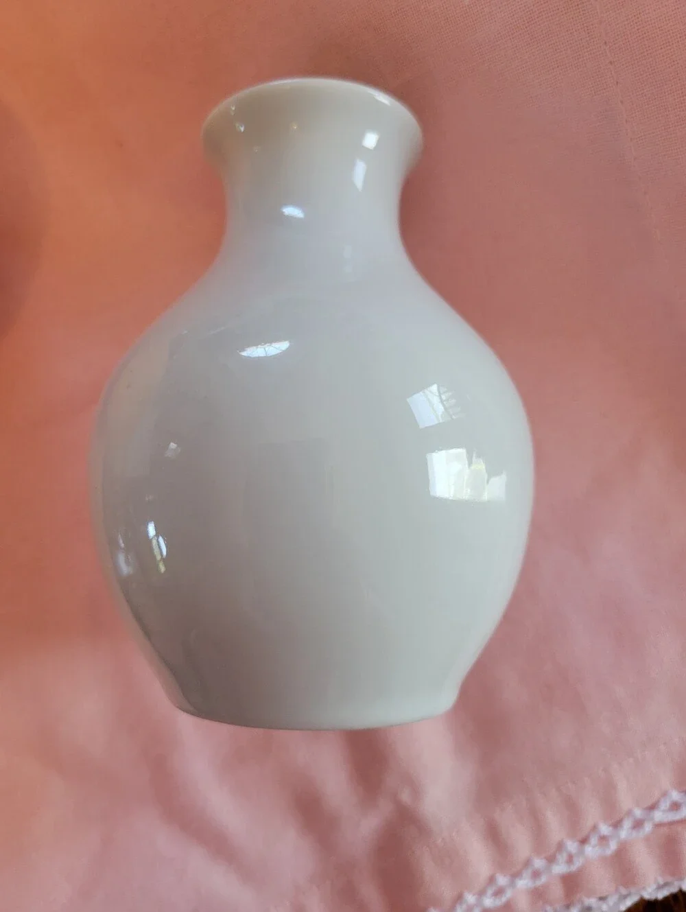 Vintage California Vase Papel by Porcelana Schmidt Brazil Orange Poppies